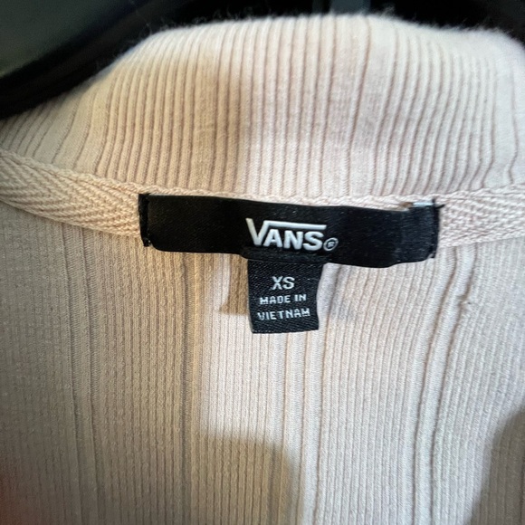 Vans Women's Short Sleeve Cream Polo Top - Picture 3 of 3